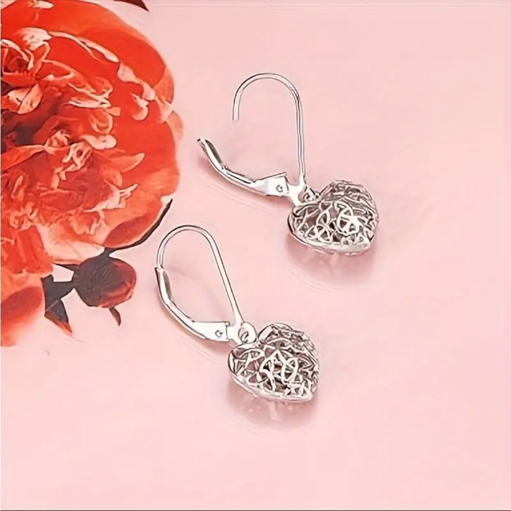 Silver Heart Earrings